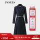 PORTS女裝氣質(zhì)系帶西裝連衣裙連衣裙ALQ9D056UFQ028 丈青色 6