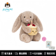 Jellycat懷抱玫瑰邦尼兔生日蛋糕邦尼兔懷抱愛(ài)心乳白色邦尼兔新年情人節禮 生日蛋糕邦尼兔(23CM） 免費代寫(xiě)賀卡【贈配套禮袋】
