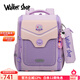 Walker Shop輕奢新款小學(xué)生書(shū)包1到6年級護脊減負男女孩背包英倫風(fēng)舒適雙肩包 紫色大號【推薦2-6年級】 默認尺寸