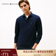 Tommy Hilfiger25新款秋冬男裝商務(wù)休閑純色小繡標修身長(cháng)袖T恤POLO衫