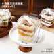十色生活方形蛋糕包裝盒慕斯甜品豆乳蛋糕帶勺一次性透明打包西點(diǎn)盒子烘焙 方形高蓋蛋糕盒【帶勺】 50套【囤貨價(jià)】