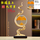 赟婭新中式電視柜玄關(guān)客廳流沙畫(huà)擺件工藝品喬遷之喜搬家禮物生日禮物 扶遙直上金色+（橙色光面流沙）
