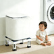 貝石兒童內衣洗衣機底座小型洗衣機增高20cm30cm支架3kg5kg迷你洗衣機底座適用海爾統帥揚子美的米家等 【固定加高款】18-21cm高度調節/不銹鋼地腳