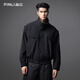 品立（PINLI）PINLI品立2025秋季新款簡(jiǎn)約寬松立領(lǐng)夾克外套潮牌復古休閑男茄克 黑色 L L175 體重130-145斤