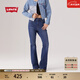 Levi's李維斯25年秋冬新款女士726休閑百搭高腰喇叭牛仔長(cháng)褲A3410 中藍 27 (30)