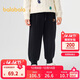 巴拉巴拉男童長(cháng)褲加絨保暖束腳褲秋冬休閑褲201424108108