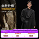 伯爵卓爾高端全羊毛雙面呢大衣100%男士2025秋冬季新款中長(cháng)款通勤男裝外套 月夜黑（中長(cháng)款） 【二代-石墨烯/鵝絨內膽】 L (175)