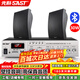 先科（SAST）DW70套裝30W壁掛式音響音箱喇叭120W功放店鋪商用工程會(huì )議舞蹈室家用餐廳公共廣播背景音樂(lè )一拖二