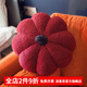 派客思網(wǎng)紅可愛(ài)迷你小南瓜抱枕靠墊毛絨靠枕沙發(fā)裝飾南瓜頭萬(wàn)圣節波點(diǎn) 紅色南瓜 35cm
