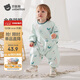 貝肽斯寶寶連體罩衣吃飯防水防臟嬰兒爬行輔食圍兜兒童圍裙爬爬服 雪原
