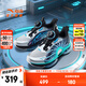 安踏兒童運動(dòng)鞋男大童鞋2025秋季新款旋鈕氣墊緩震UFO7.0天眼6.0跑鞋 【UFO7.0】5583銀/黑/亮麗藍-2 39
