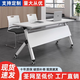 霸耕折疊會(huì )議桌多功能可移動(dòng)長(cháng)條桌教育機構培訓桌椅組合辦公桌洽談桌 1200*400*750(鋼架加厚)