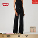 Levi's【補貼改褲】李維斯25年秋冬新款女士美式休閑318寬松闊腿牛仔褲 黑色 建議拍大一碼 28 (30)