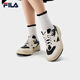 斐樂(lè )（FILA）官方楓葉鞋舒適平底女鞋板鞋情侶復古百搭運動(dòng)鞋休閑鞋 古白色/黑-AF 36.5
