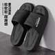 潔麗雅踩屎感拖鞋男士夏季外穿2025新款室內居家用防滑防臭厚底涼拖鞋女 黑色 【性?xún)r(jià)比推薦】 42-43 【適合41-42碼】