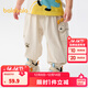 巴拉巴拉【商場(chǎng)同款】寶寶褲子嬰兒長(cháng)褲男女童休閑褲2025新款夏季 淺卡其50311 100