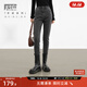 對白【暖姜蓄熱】緊身加絨牛仔褲女冬季2025年新款保暖顯瘦鉛筆褲 冰島灰 27