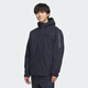 阿迪達斯（adidas）男士加絨保暖運動(dòng)服連帽拒水防風(fēng)衣休閑夾克 KA1306 墨藍 L