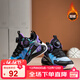 SNOOPY史努比童鞋男童運動(dòng)鞋冬季保暖彈力籃球鞋輕便訓練鞋7958紫藍33