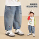 咔咔熊貓嬰兒衣服男童牛仔褲春秋褲子新款女寶寶秋冬裝長(cháng)褲兒童休閑褲