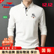 TPZBWG高端品牌長(cháng)袖t恤男裝polo衫男士25年春秋季新款純棉刺繡加厚上衣 白色 M 165