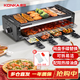 康佳（KONKA）電燒烤爐 多功能電烤盤(pán)烤肉機不粘燒烤架子家用無(wú)煙烤肉鍋 雙層烤串機 KEG-W261B