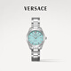 范思哲（VERSACE）瑞士手表女士夜光機械表新年生日禮物送女友VESCA0324-35MM冰藍