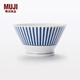 MUJI波佐見(jiàn)燒 飯碗 碗餐具 家用 MDL72A3A 1個(gè)