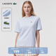 LACOSTE法國鱷魚(yú)女裝寬松型舒適純棉短袖純色簡(jiǎn)約圓領(lǐng)T恤|TF7215 J2G/嬰兒藍 S (160) 36