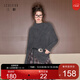 三彩獨醒2025冬季新款復古針織衫半高領(lǐng)絞花毛衫設計感F
