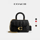 蔻馳（COACH）女士絎縫裝飾TABBY頂部手柄手袋 B4/黑色