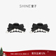 萱子（SHINE）甜美簡(jiǎn)約黑色抓夾可愛(ài)蝴蝶結對夾優(yōu)雅精致發(fā)飾新款新年禮物 黑色 2個(gè)