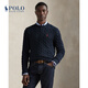 Polo Ralph Lauren 拉夫勞倫男裝經(jīng)典款絞花編結棉質(zhì)針織毛衣RL13083 400-藍色 M 偏大