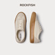 Rockfish復古德訓鞋女2025年秋季運動(dòng)板鞋原版平底女鞋休閑單鞋女款 米焦糖布面 39