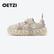 OETZI女鞋秋冬百搭翻毛皮休閑鞋大頭丑萌鞋男女同款增高潮鞋果凍鞋