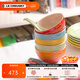 酷彩（Le Creuset）炻瓷米飯碗 湯碗 面碗 沙拉碗 家用碗套裝大碗彩虹系列漸變色 350ml彩虹系列米飯碗5件套