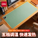 得力（deli）加熱鼠標墊辦公室桌面超大暖手桌墊冬天學(xué)生保暖發(fā)熱桌墊3C認證 綠色-大號 5檔數顯+久坐提醒+自動(dòng)關(guān)機