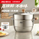 愛(ài)仕達（ASD）蒸鍋304不銹鋼雙層家用蒸煮燉湯鍋 28CM加高多層蒸籠·原木系列G2