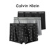 Calvin Klein CK 男士平角內褲套裝 3條裝 U2664G 送男友禮物 YKS字母黑灰 XL