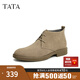他她（TATA）男士靴耐磨舒適復古時(shí)尚沙漠靴加絨皮翻毛男靴休閑皮鞋VVX03DD2 駝色 41