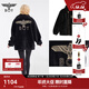 BOY LONDON【至尊經(jīng)典】秋冬保暖潮牌休閑情侶拉鏈夾克外套N23013 黑色 XL