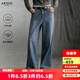 艾諾絲雅詩(shī)【商場(chǎng)同款】2025冬季新品復古丹寧純棉高腰直筒牛仔褲女40933286 牛仔蘭 M