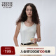 Teenie Weenie小熊女裝2025秋季新款白色露肩吊帶背心T恤內搭上衣