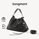 Songmont山下有松百納托特包大容量垃圾袋通勤流浪包【新年禮物】 煙墨黑+煩盡牌包掛中號 現貨