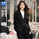 匆蒙西服女西裝套裝女外套經(jīng)典平駁領(lǐng)修身小西服女抗皺免燙職業(yè)裝女