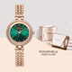 聚利時(shí)新款時(shí)尚流砂水鉆ins風(fēng)鋼帶手鏈表石英防水輕奢小眾手表女JA-1285 C綠色