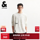 杰克·瓊斯（JACK&JONES）商場(chǎng)同款夏季新款男裝T恤時(shí)尚舒適休閑寬松長(cháng)袖T恤男225302010 A06本白色 M （175）