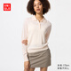 優(yōu)衣庫女裝精紡美利奴羊毛POLO領(lǐng)針織衫/通勤478333 30 淺米色 2XL /165/100B