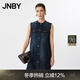 JNBY/江南布衣春夏新品連衣裙圓領(lǐng)無(wú)袖棉質(zhì)挺闊舒適5P1G13140 997/牛仔靛藍 M