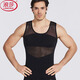浪莎塑身衣男士隱形收腹背心健身大肚子藏肉神器束腰塑形衣 黑色 XL
